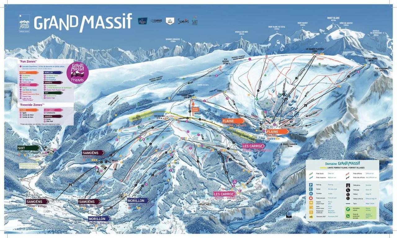 Red Apple Carroz Duplex De Charme Wifi Parking Balcon Tv Ski-Bus Les Carroz d'Araches Exterior photo